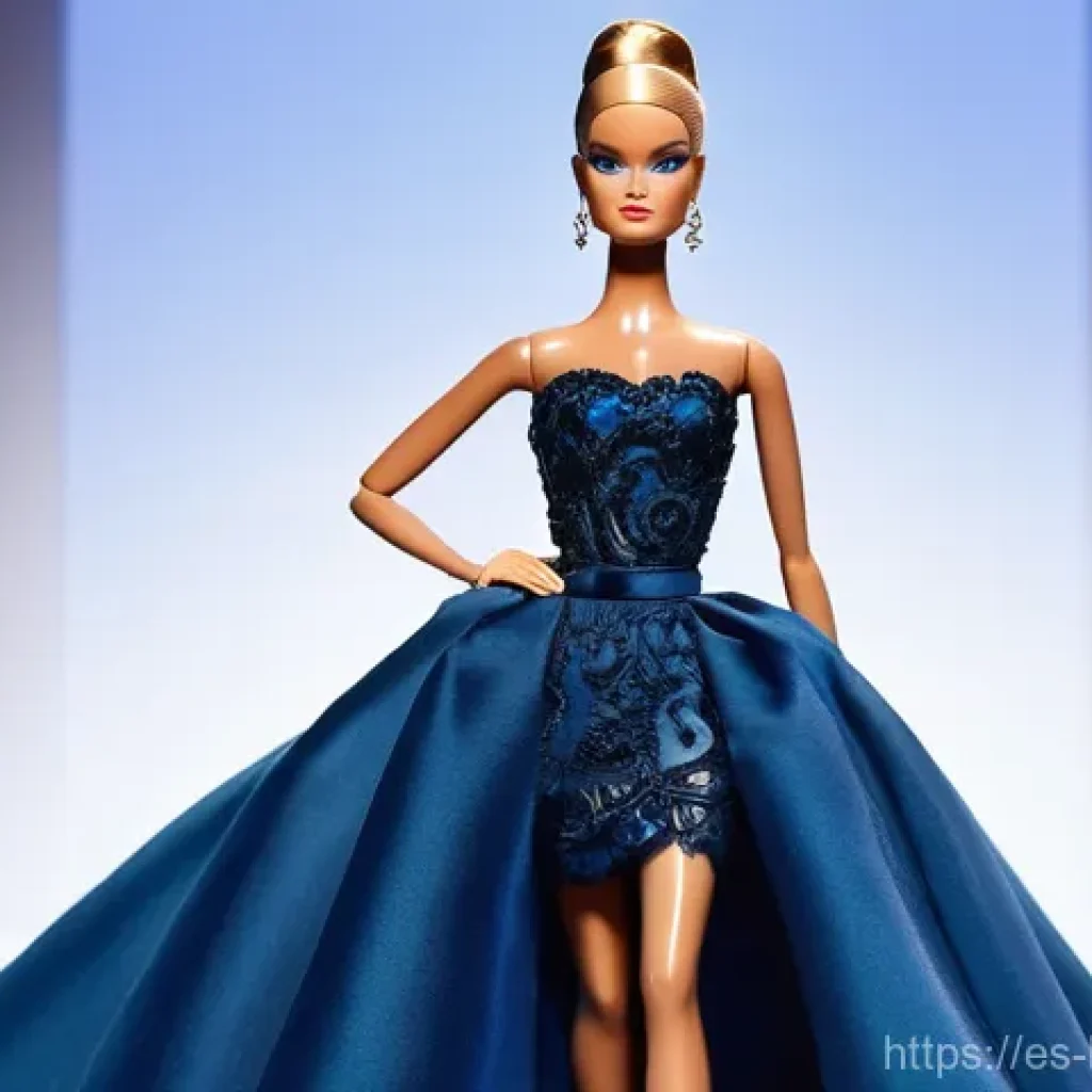 바비와 글로벌 아티스트 협업 - **High Fashion Runway Barbie:**
    A stunning Barbie doll, meticulously styled and posed as a haute...