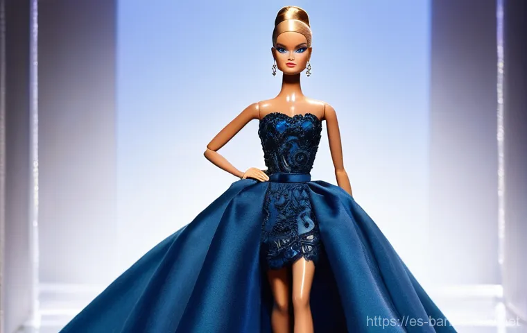 바비와 글로벌 아티스트 협업 - **High Fashion Runway Barbie:**
A stunning Barbie doll, meticulously styled and posed as a haute...
