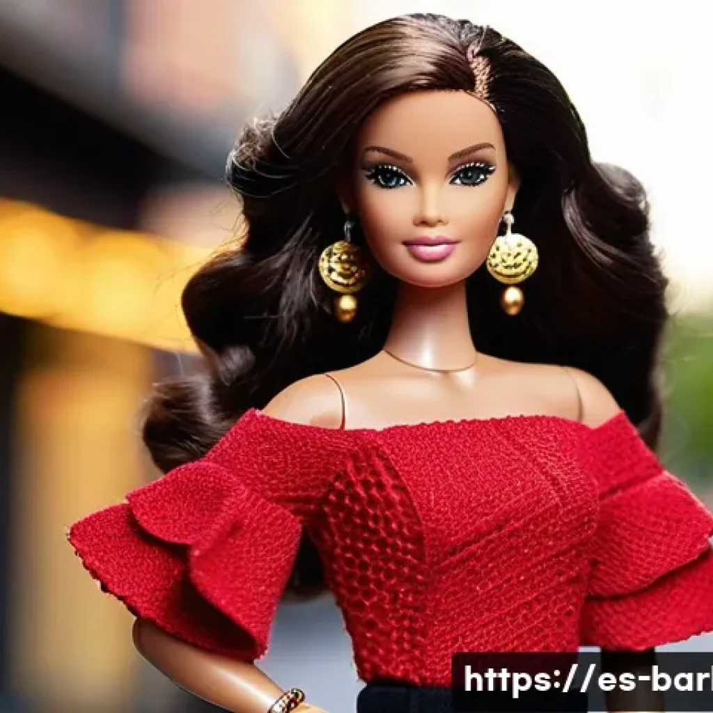 바비 맞춤형 주문 서비스 - **Urban Flamenco Diva Barbie:** A highly detailed full-body shot of a Barbie doll, embodying the spi...