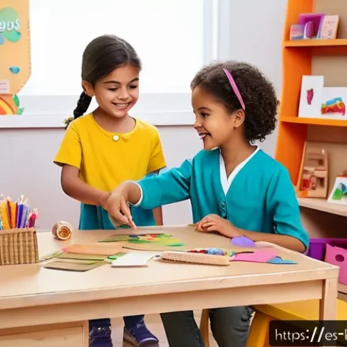 바비인형 놀이 팁 - A vibrant and cozy playroom scene featuring a young Hispanic child wearing colorful clothing and pla...